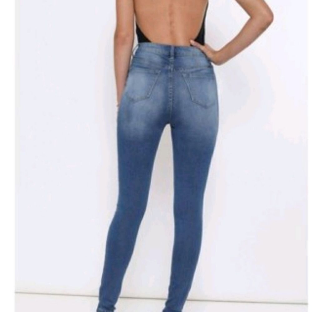 Kancan light blue super high rise skinny jeans 2xl